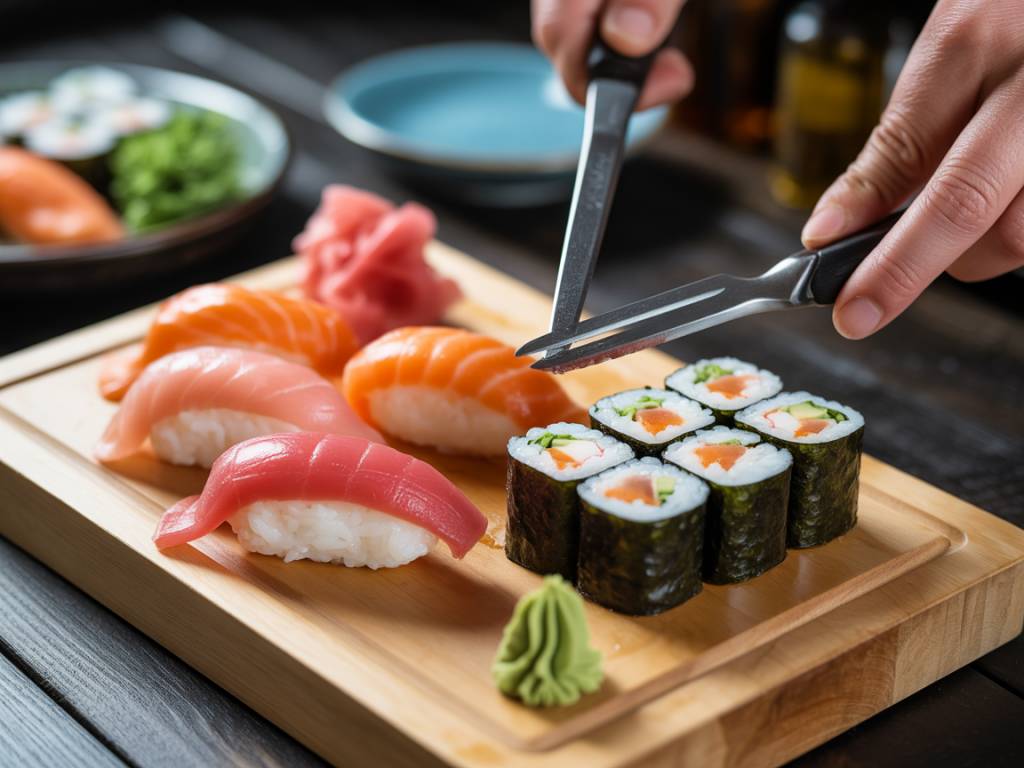 Les couteaux japonais : outils indispensables des chefs sushi