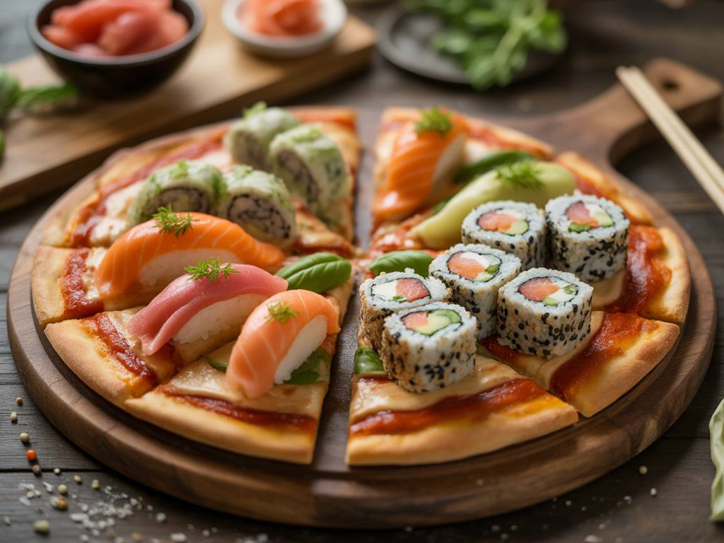 Fusions culinaires : quand le sushi rencontre la pizza